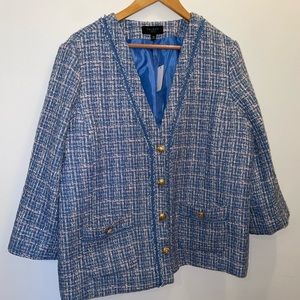 Talbots Tweed Coatigan